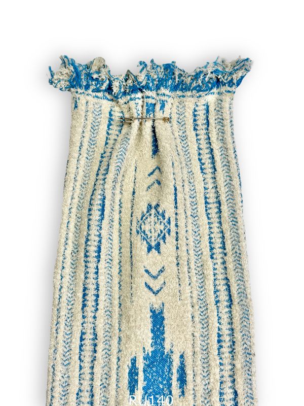 ARTISAN Ithaca — двусторонний хлопок ручного ткачества, голубой белый