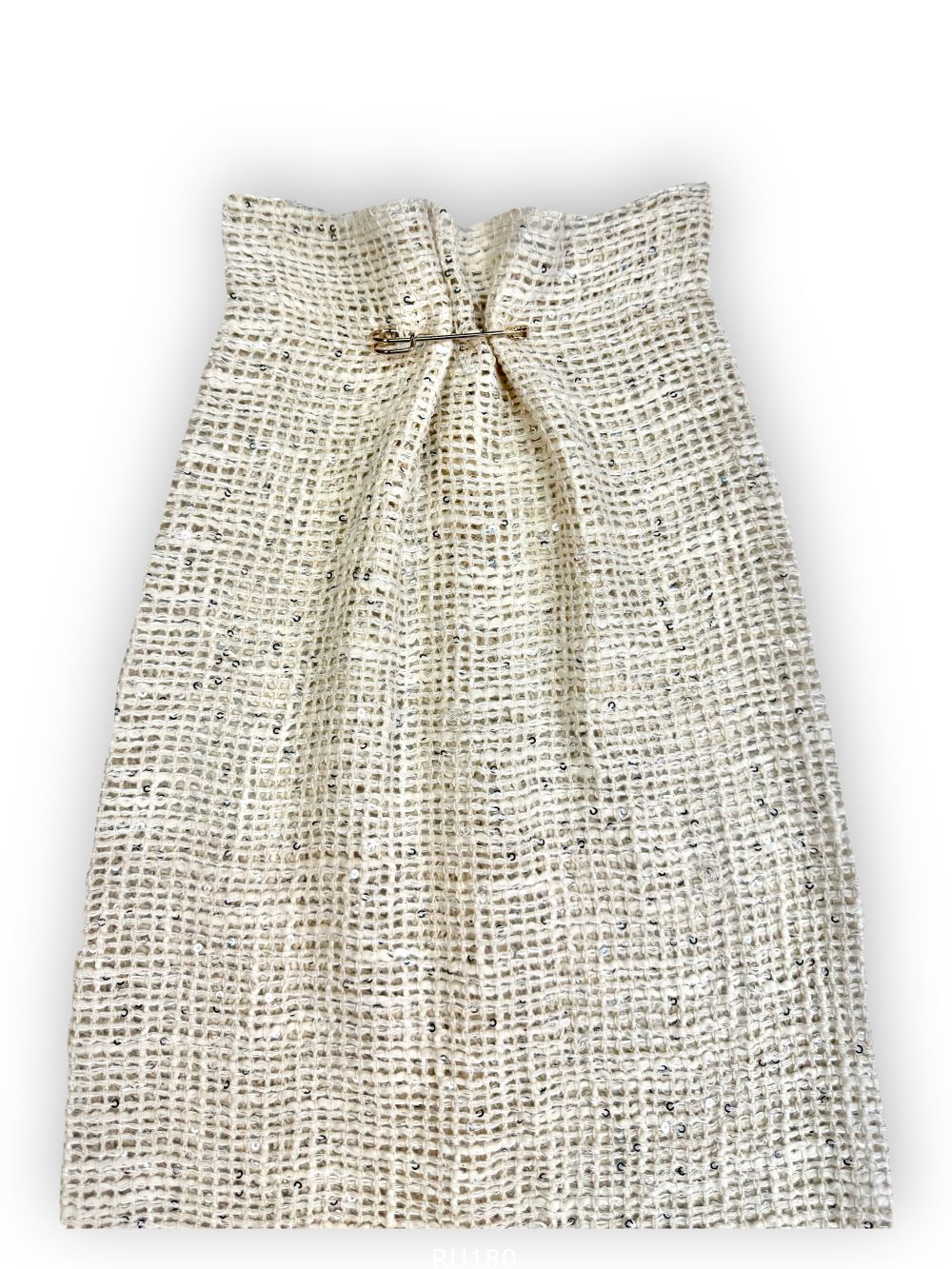 BLANC Marine Paillette — хлопковая сетка с серебряными пайетками